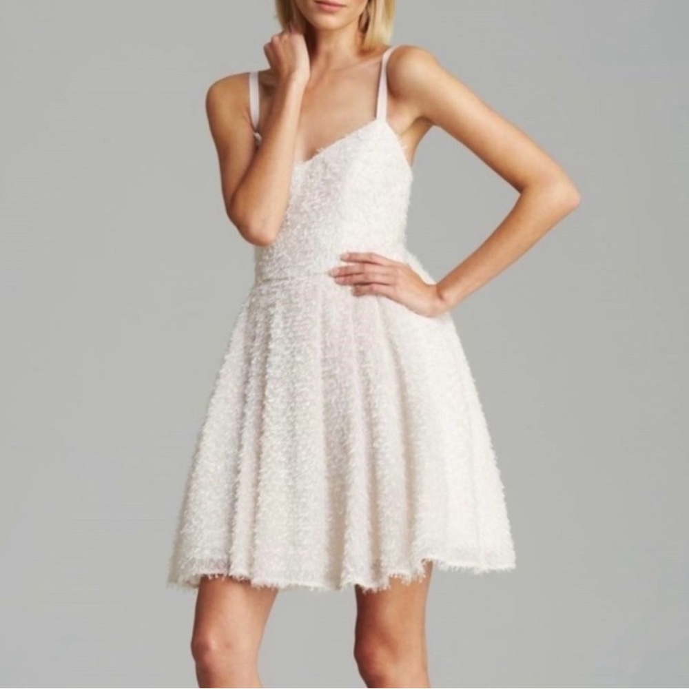 French Connection size 4 Whisper party dress soft blush color special oc…